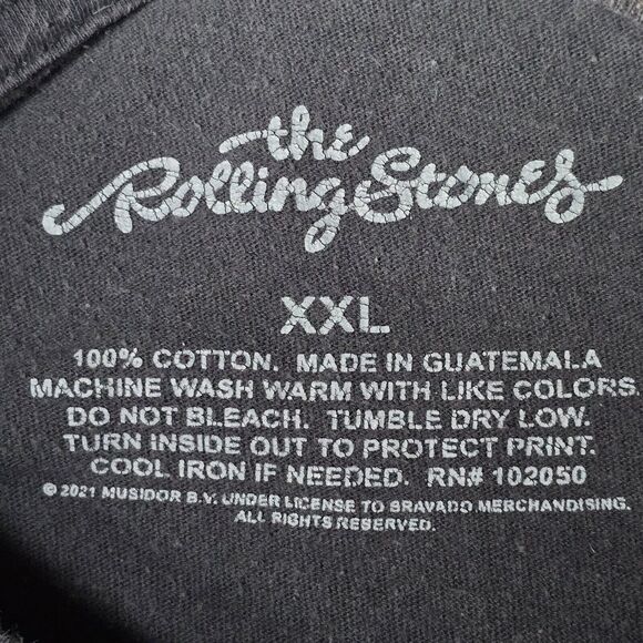 The Rolling Stones North American 70s 1975 Us‎ Tour T Shirt Black Size XXL - Picture 6 of 15